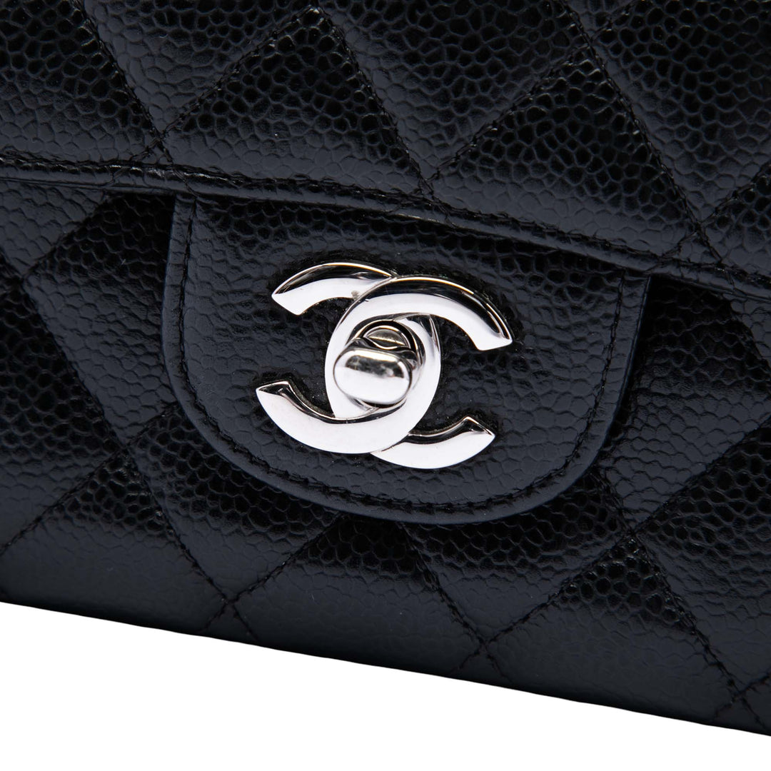 Chanel Classic Double rabat Moyen Cuir caviar Noir – vue 5 – GABY PARIS