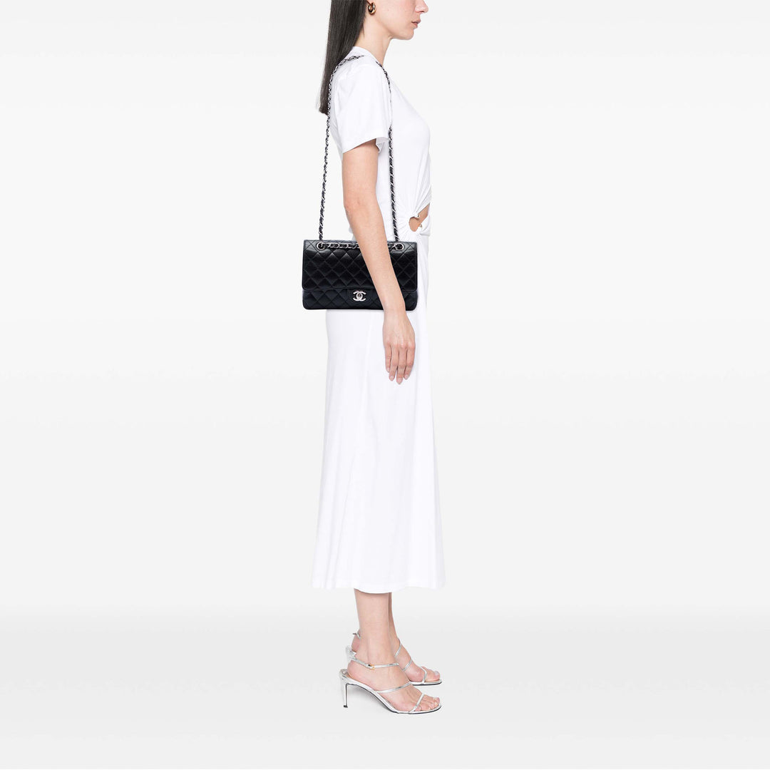Chanel Classic Double rabat Moyen Cuir caviar Noir – vue 6 – GABY PARIS