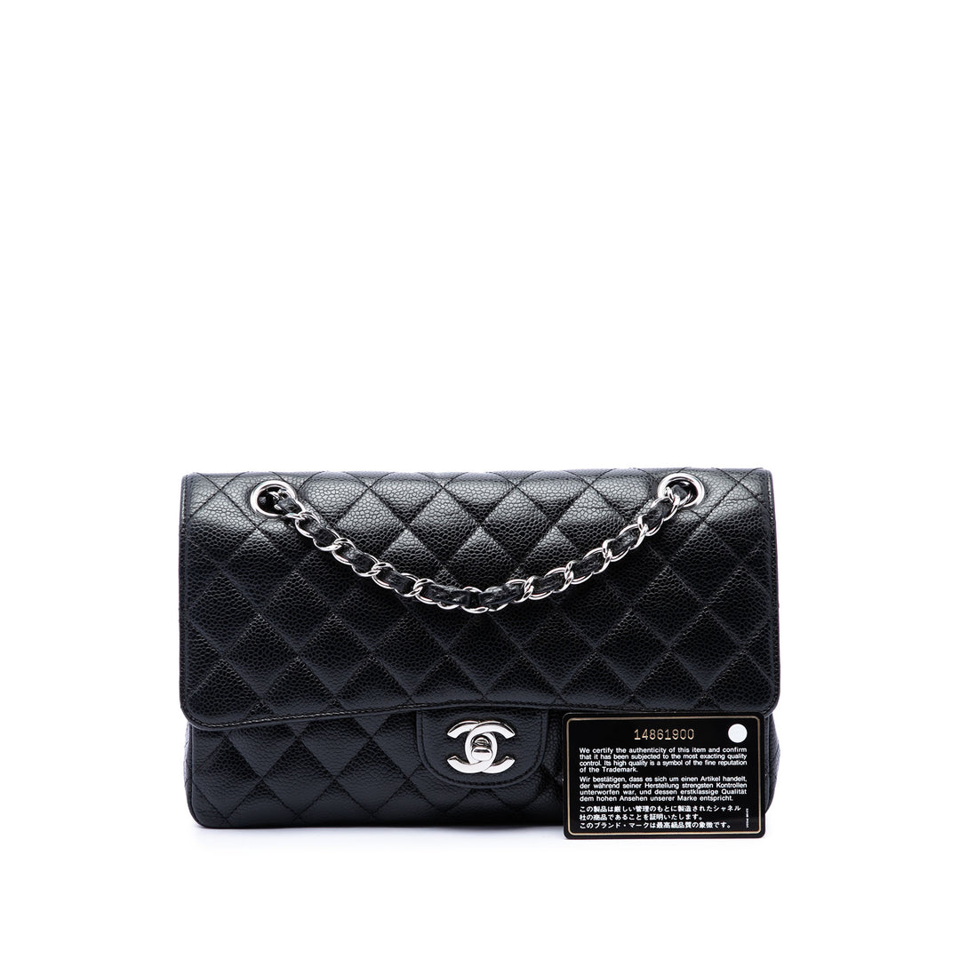 Chanel Classic Double rabat Moyen Cuir caviar Noir – vue 7 – GABY PARIS