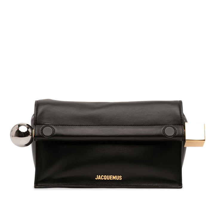 Jacquemus Cuir La Pochette Rond Carre Pochette