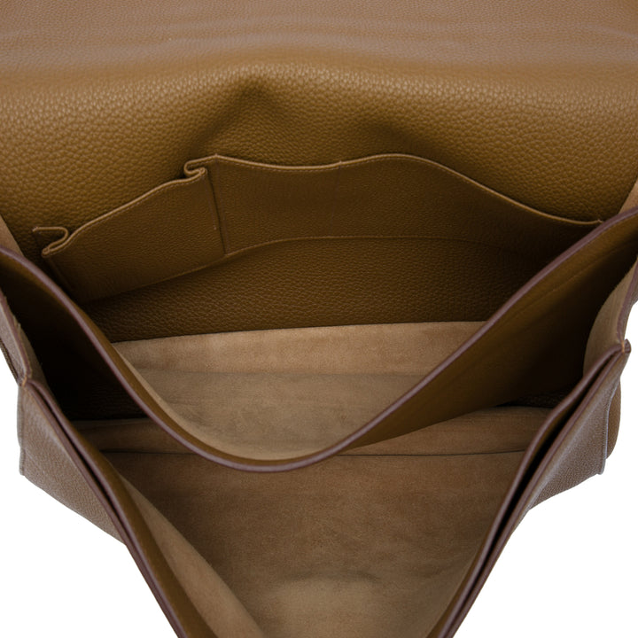 Hermès Sac a Depeches 40 Togo Marron – vue 4 – GABY PARIS