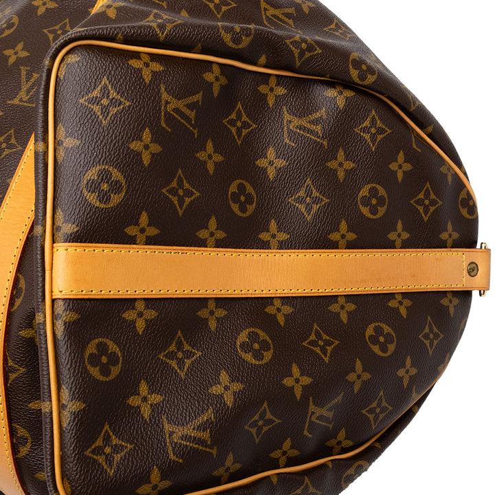 Louis Vuitton Sac de voyage Keepall Bandouliere 50 Monogram Marron – vue 6 – GABY PARIS