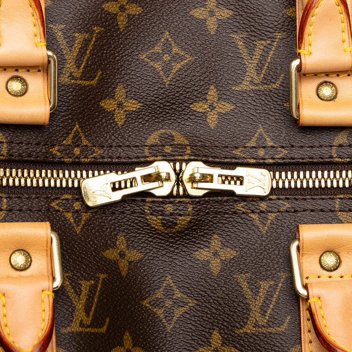Louis Vuitton Sac de voyage Keepall Bandouliere 50 Monogram Marron – vue 7 – GABY PARIS