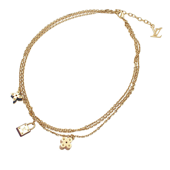 Louis Vuitton plaqué Sweet Charms Tiered Collier