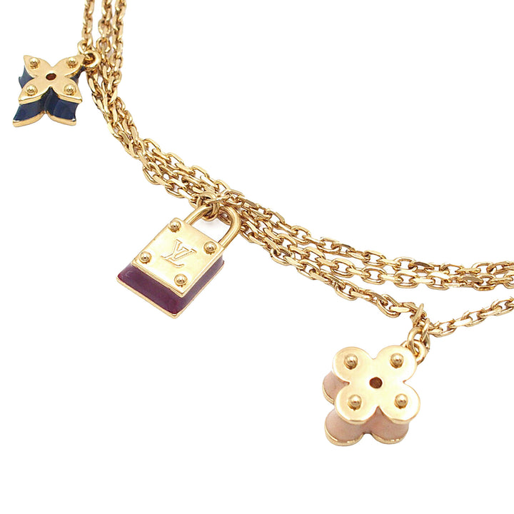 Louis Vuitton plaqué Sweet Charms Tiered Collier