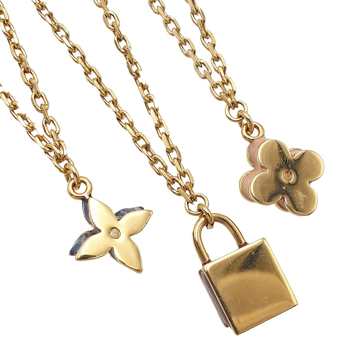 Louis Vuitton plaqué Sweet Charms Tiered Collier