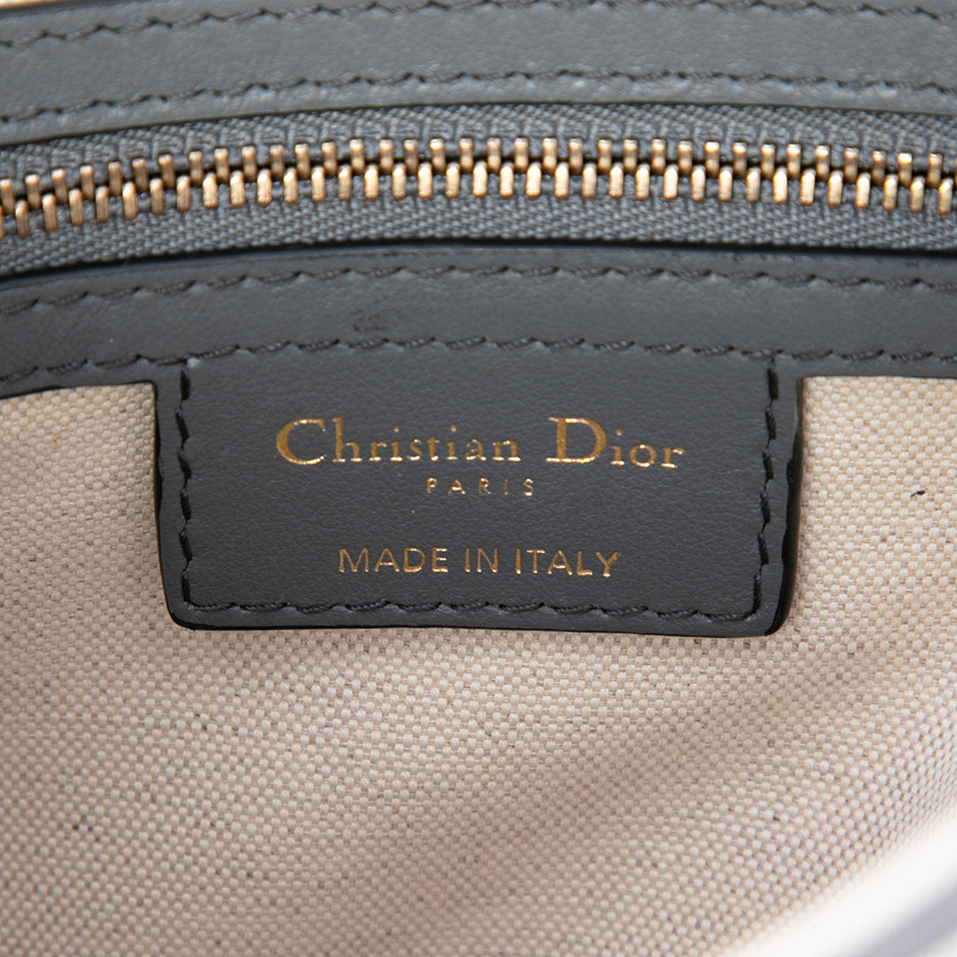 Dior Toile brodé Reverse Toile De Jouy Saddle Sac