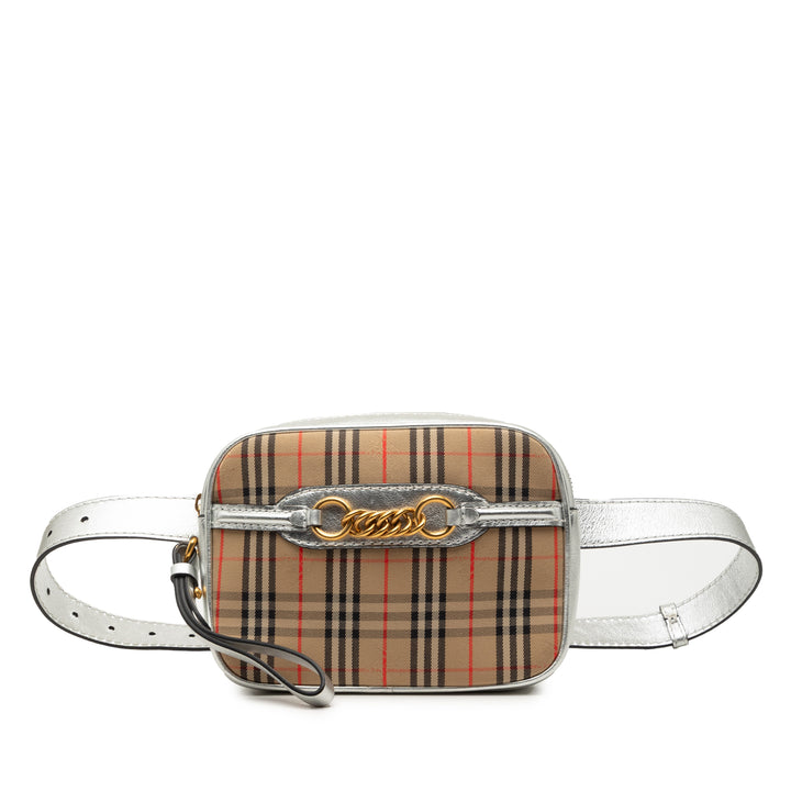 Haymarket Check 1983 Link Sac ceinture Beige