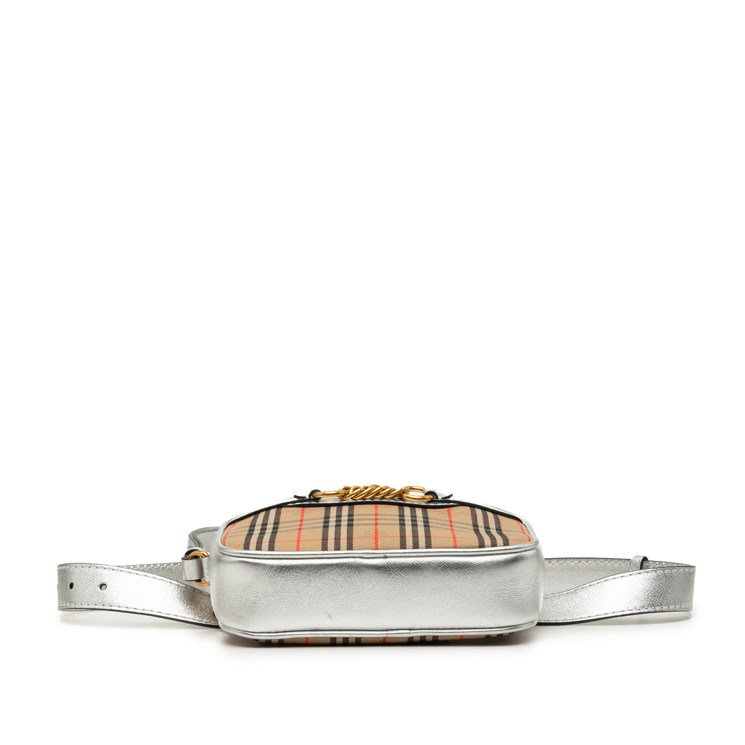 Haymarket Check 1983 Link Sac ceinture Beige