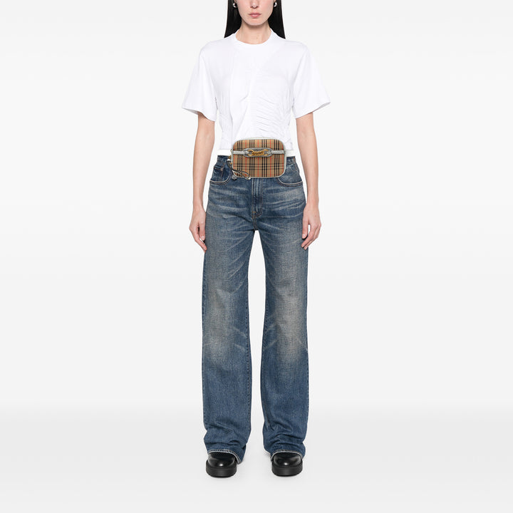 Haymarket Check 1983 Link Sac ceinture Beige