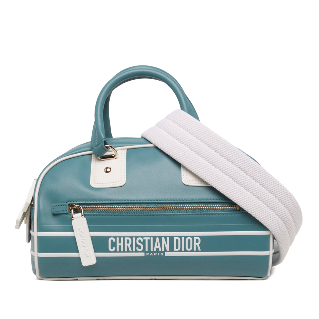 Dior Sac à main Dior Vibe Zippé bowling Petit Bleu – vue principale – GABY PARIS
