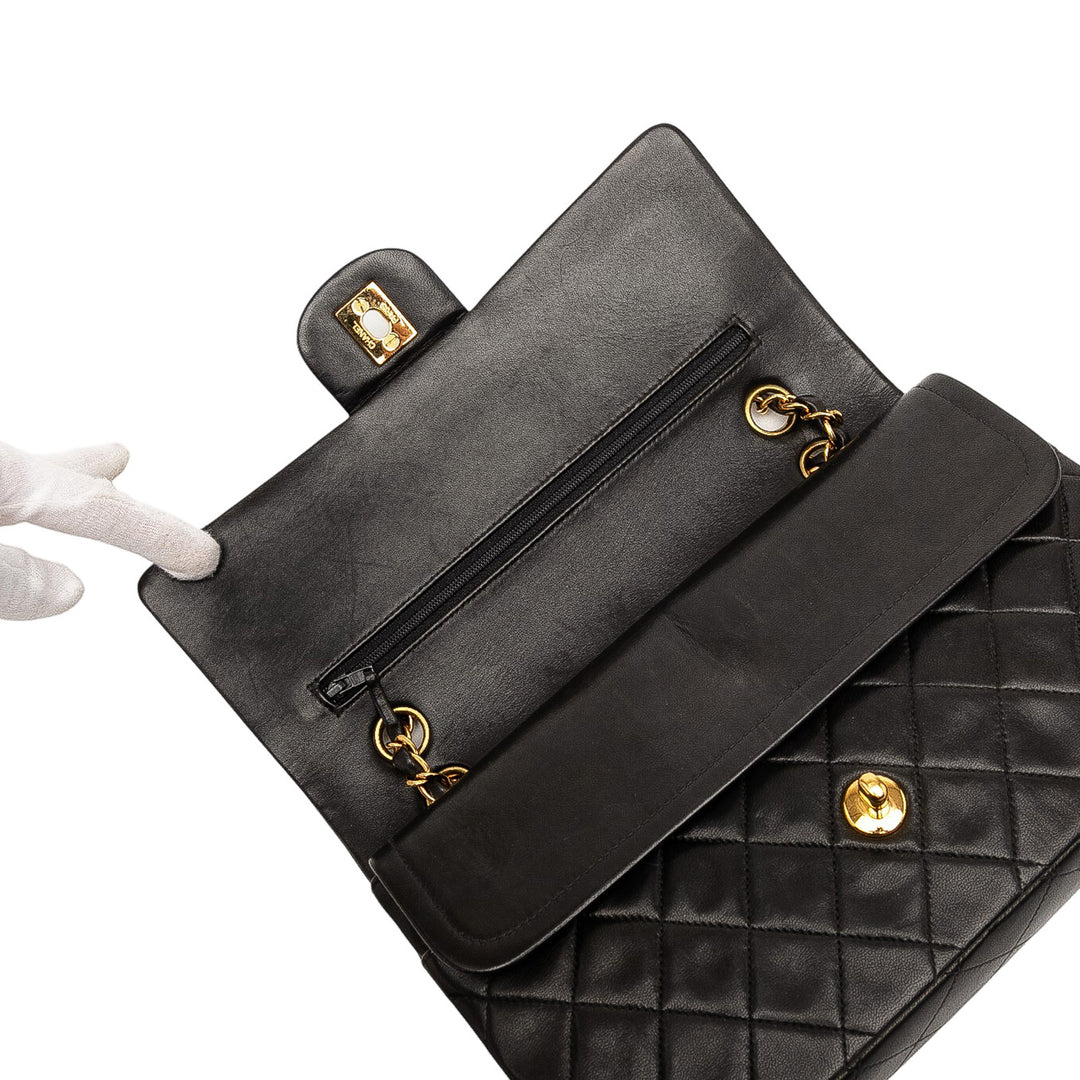 Chanel Medium Classic Cuir d’agneau Double rabat