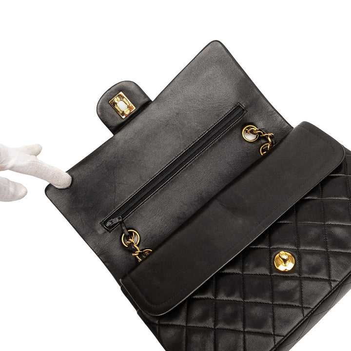 Chanel Medium Classic Cuir d’agneau Double rabat