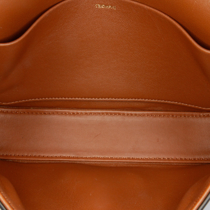 Leather Triomphe Claude Shoulder Bag Brown - Gaby Paris