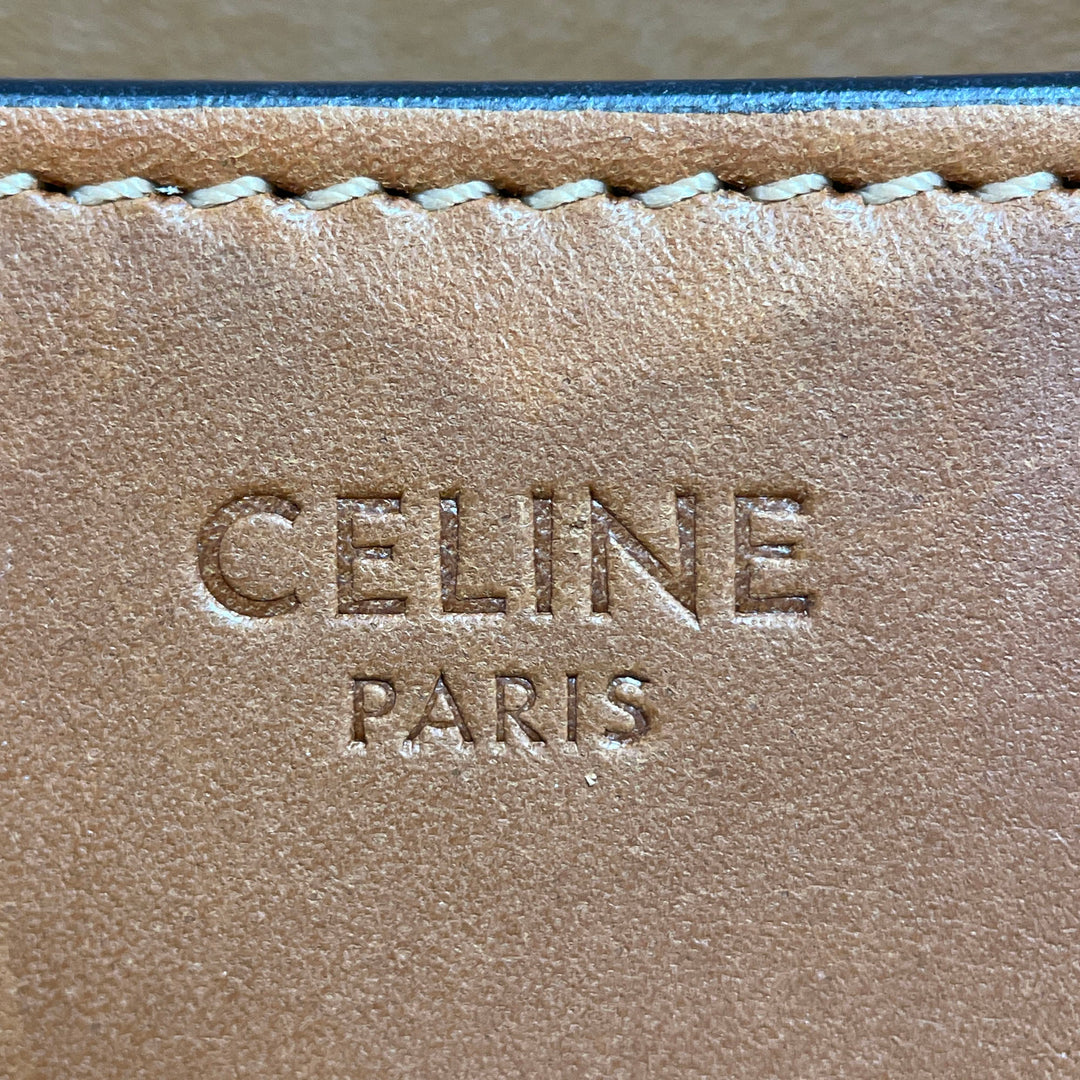 Leather Triomphe Claude Shoulder Bag Brown - Gaby Paris