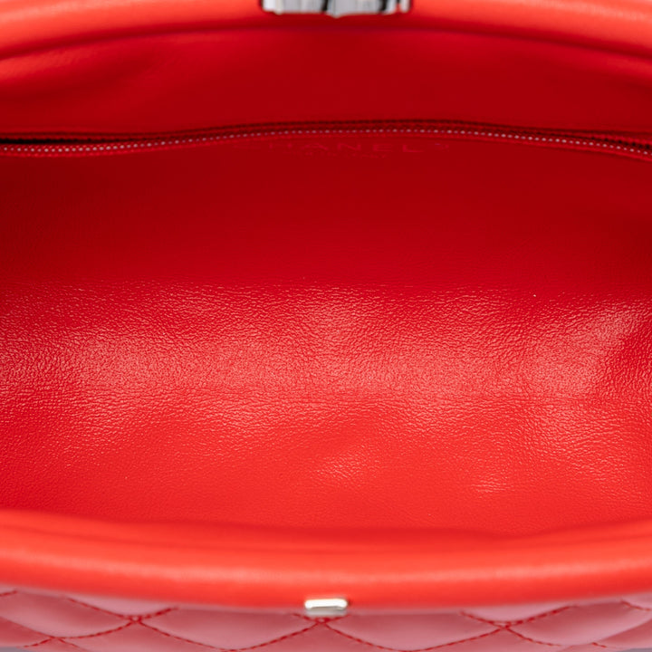 Chanel Matelassé Cuir verni Timeless Kiss Lock Pochette