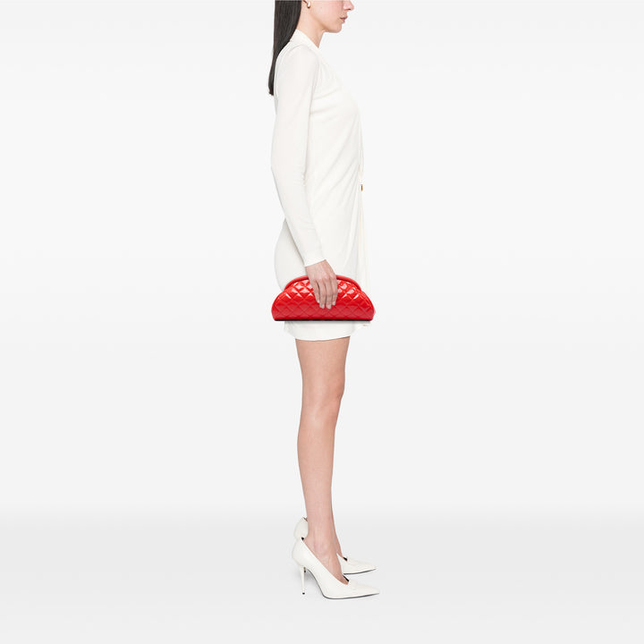 Chanel Matelassé Cuir verni Timeless Kiss Lock Pochette