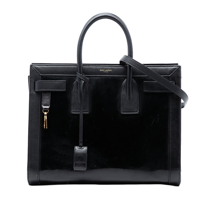 Saint Laurent Small Cuir verni Sac De Jour Sac