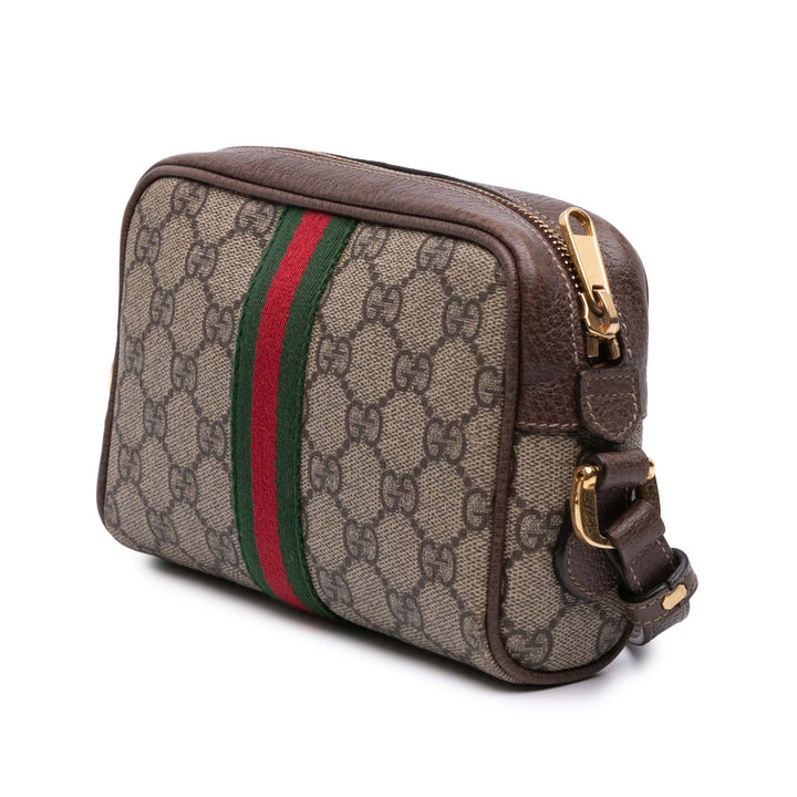 Mini GG Supreme Ophidia Crossbody Brown - Gaby Paris