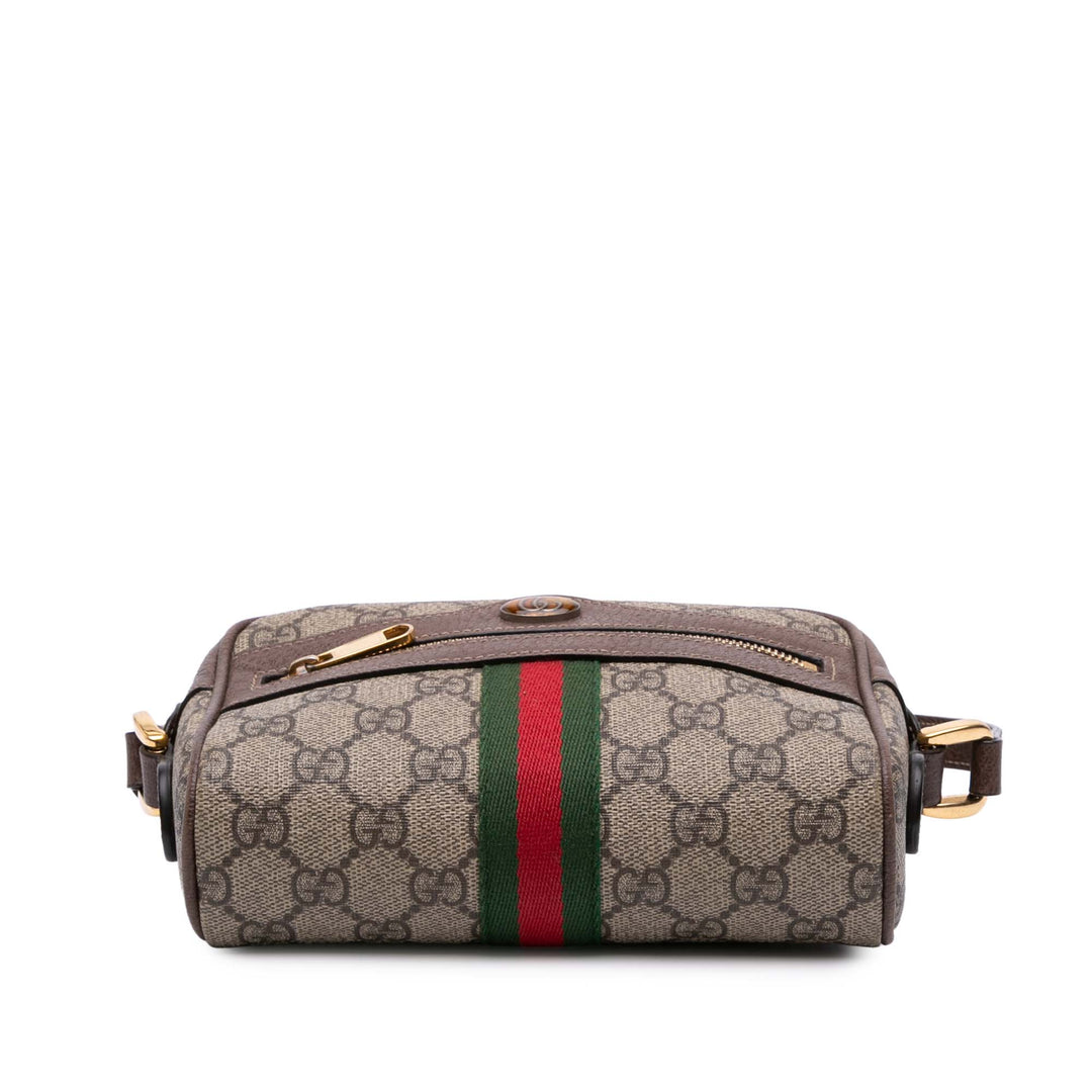Mini GG Supreme Ophidia Crossbody Brown - Gaby Paris