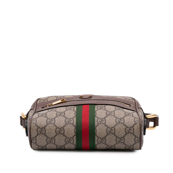 Mini GG Supreme Ophidia Crossbody Brown - Gaby Paris