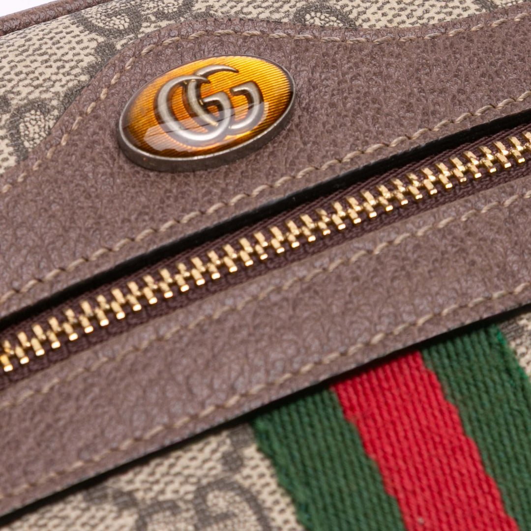 Mini GG Supreme Ophidia Crossbody Brown - Gaby Paris