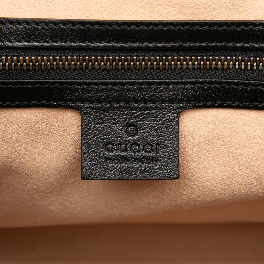 Gucci GG Marmont Matelasse Diagonal Cabas Moyen Cuir de veau