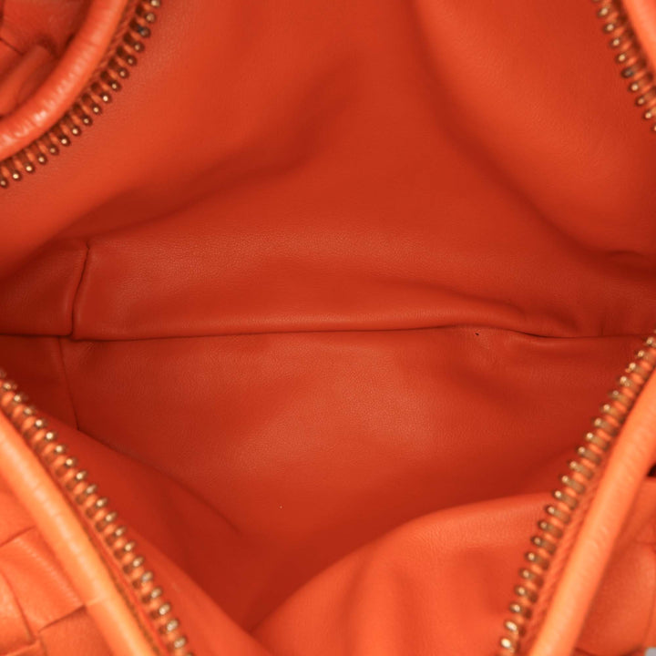 Mini Nappa Intrecciato Jodie Orange - Gaby Paris