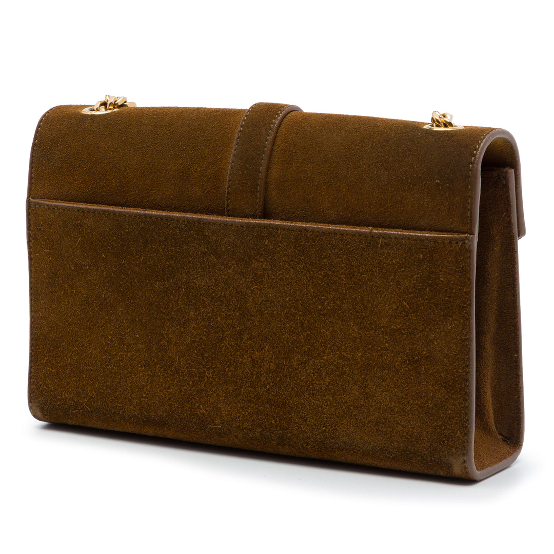 Saint Laurent Small Daim Monogram Envelope Sac porté croisé