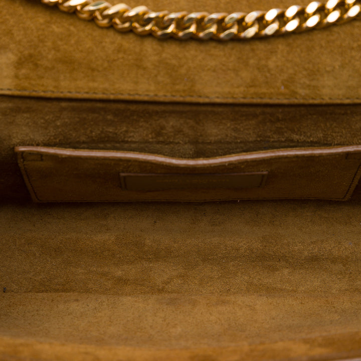 Saint Laurent Small Daim Monogram Envelope Sac porté croisé