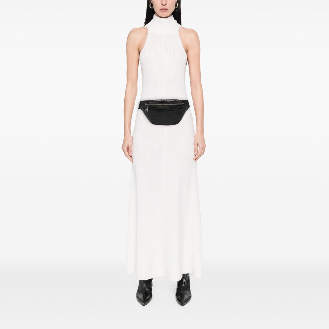 Gucci Ceinture GG embossé perforé Cuir de veau Noir – vue 5 – GABY PARIS