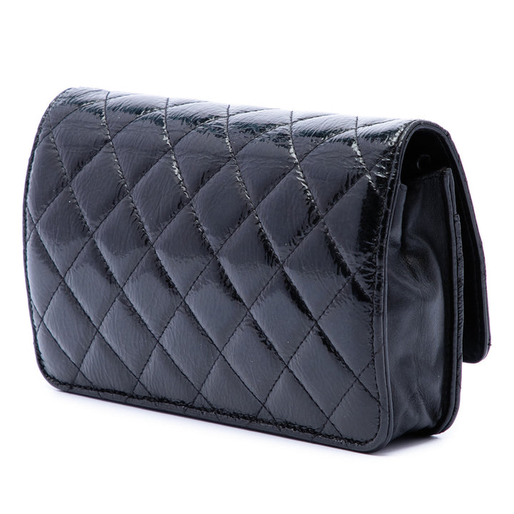 Chanel CC Matelassé brillant vieilli Cuir de veau Wallet on Chain
