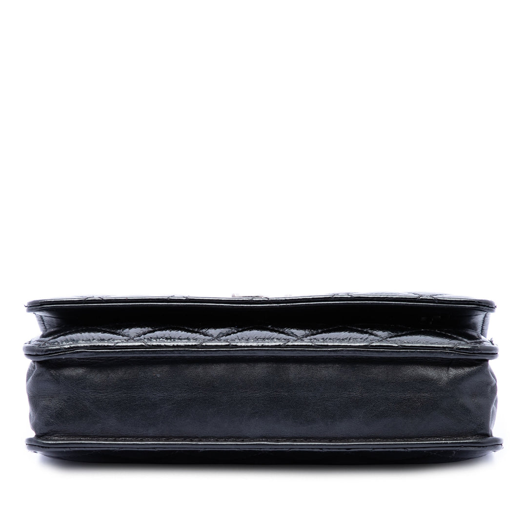 Chanel CC Matelassé brillant vieilli Cuir de veau Wallet on Chain