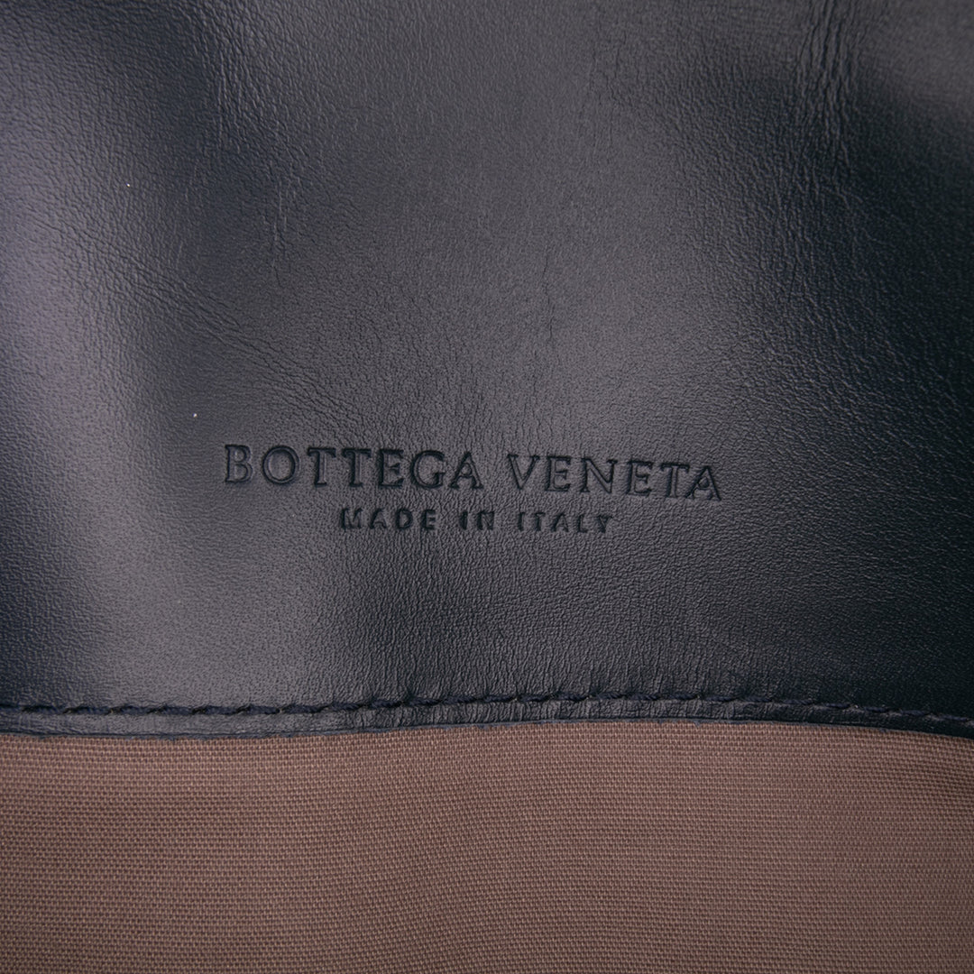 Nappa Intrecciato Briefcase Blue - Gaby Paris