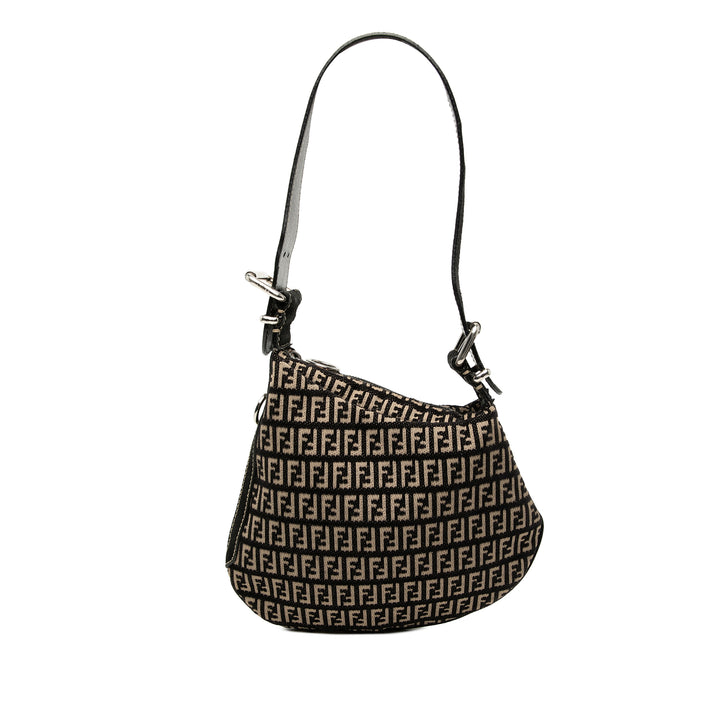 Fendi Zucchino Toile Oyster Sac bandoulière