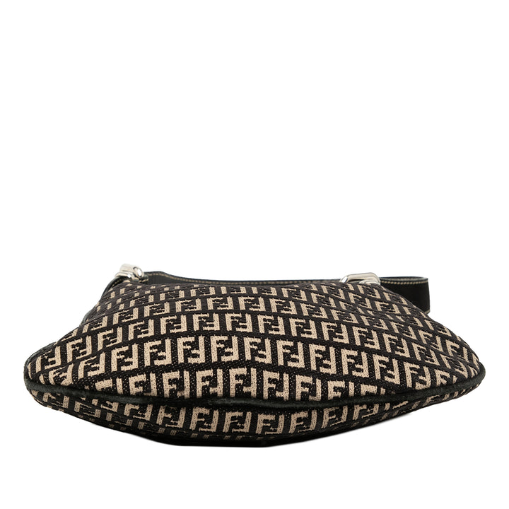 Fendi Zucchino Toile Oyster Sac bandoulière