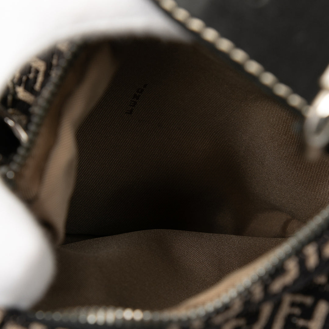 Fendi Zucchino Toile Oyster Sac bandoulière