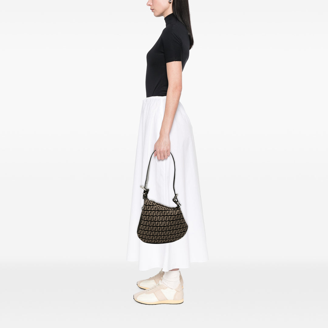 Fendi Zucchino Toile Oyster Sac bandoulière