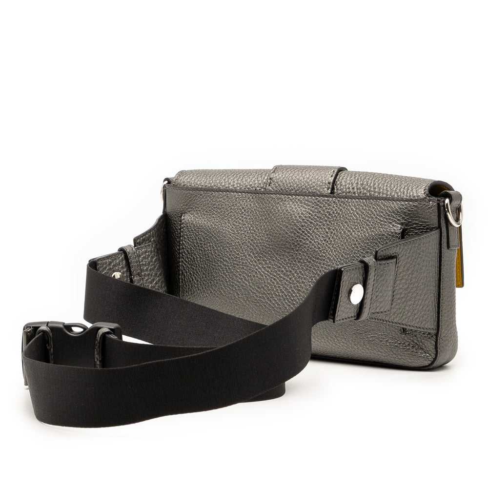 Fendi Selleria Baguette Sac Gris – vue 2 – GABY PARIS