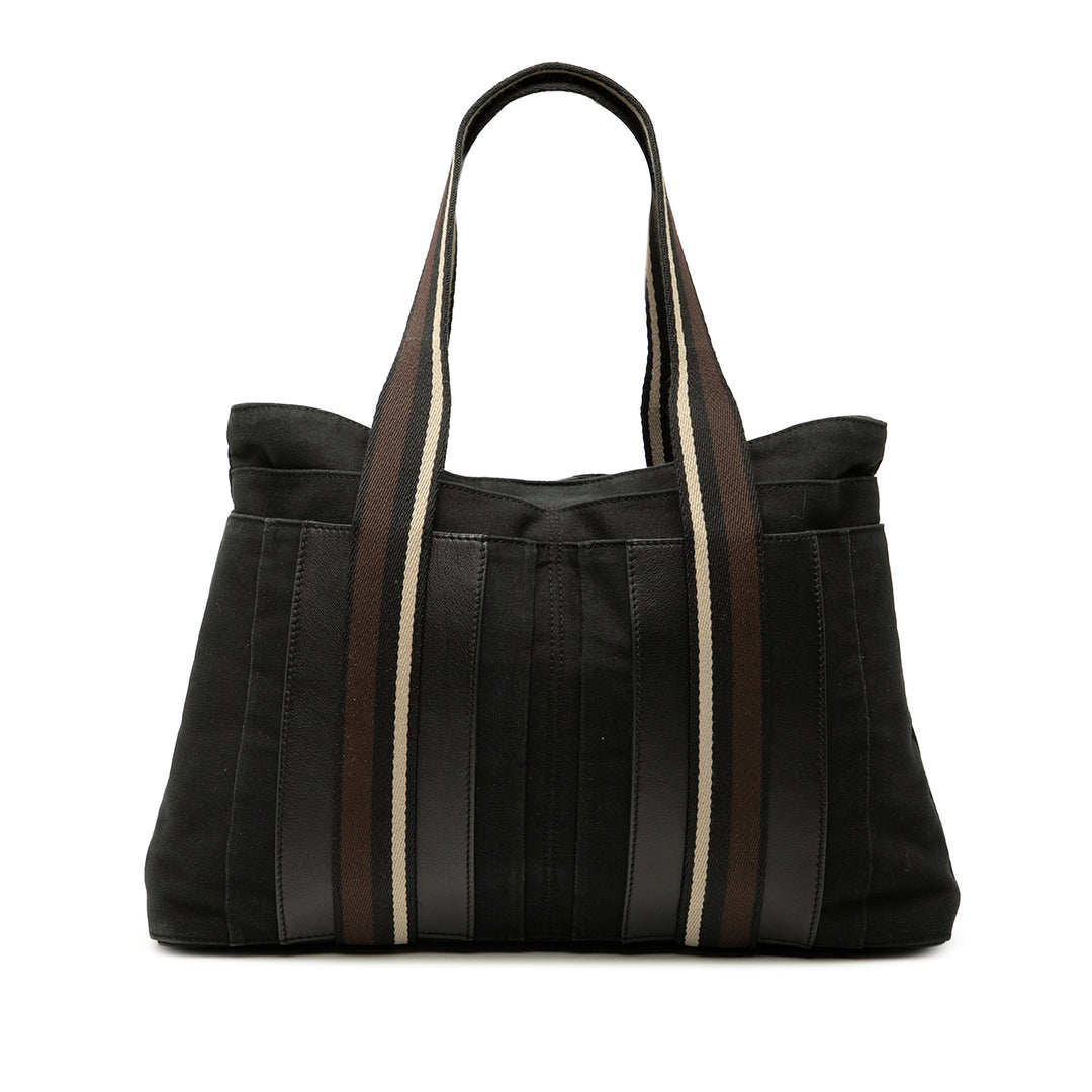 Hermès Toile Sac Troca Horizontal MM Noir – GABY PARIS Authentique