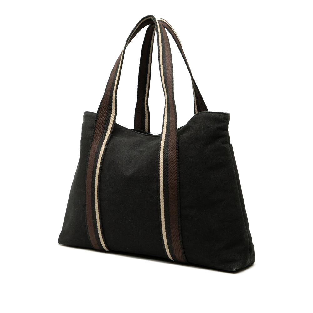 Hermès Toile Sac Troca Horizontal MM Noir – GABY PARIS Authentique