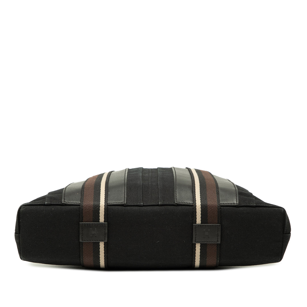 Hermès Toile Sac Troca Horizontal MM Noir – GABY PARIS Authentique