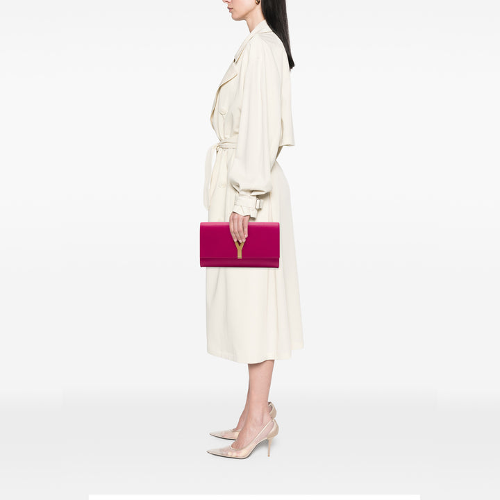 Saint Laurent Chyc Ligne Pochette Rose