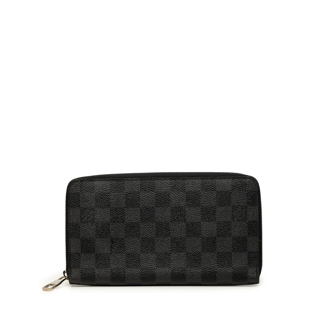 Louis Vuitton Zippy Portefeuille organisateur Damier Graphite Noir – vue principale – GABY PARIS