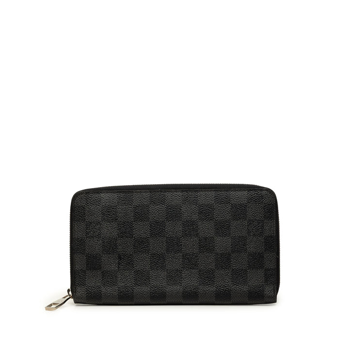 Louis Vuitton Zippy Portefeuille organisateur Damier Graphite Noir – vue principale – GABY PARIS