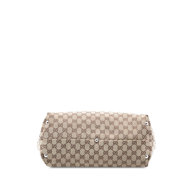 Gucci Medium GG Toile Icon Bit Cabas