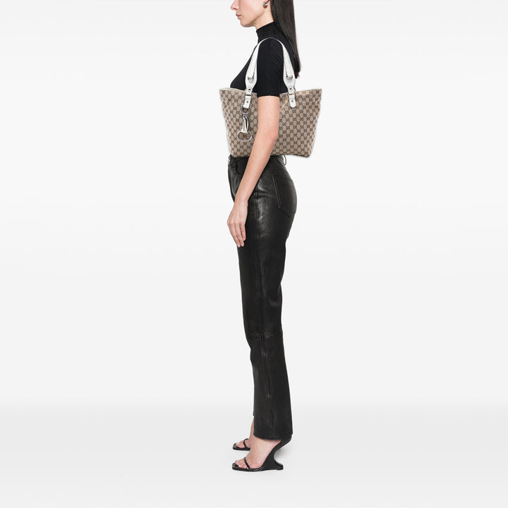 Gucci Medium GG Toile Icon Bit Cabas