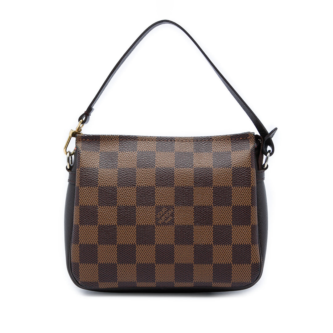Louis Vuitton Trousse Pochette Damier Ébène Marron – vue principale – GABY PARIS