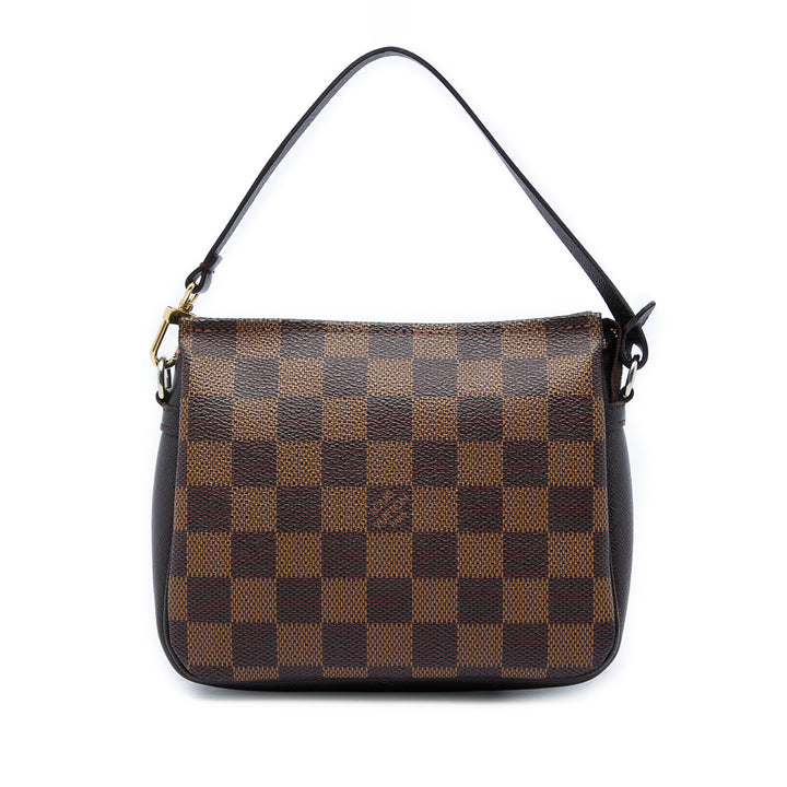 Louis Vuitton Trousse Pochette Damier Ébène Marron – vue principale – GABY PARIS