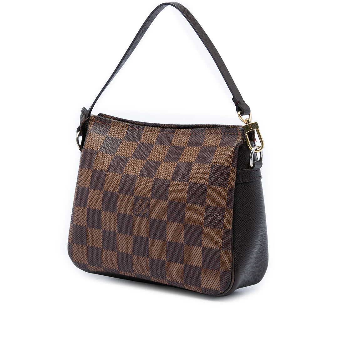 Louis Vuitton Trousse Pochette Damier Ébène Marron – vue 2 – GABY PARIS
